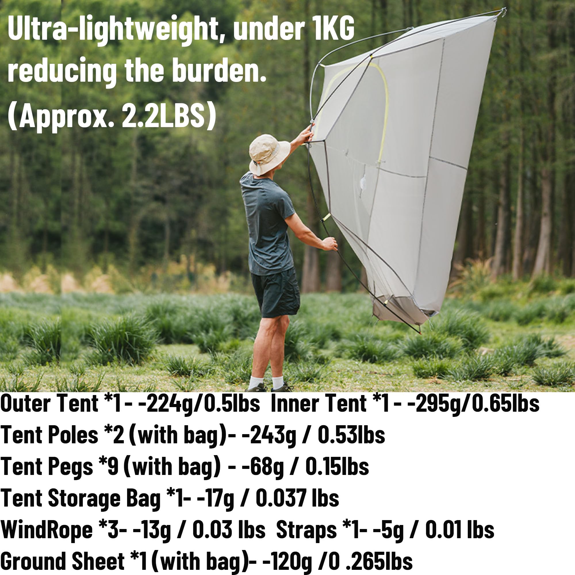 Amazon.co.jp: Naturehike Star Trail EXT 1人用テント - 2.2ポンド 超
